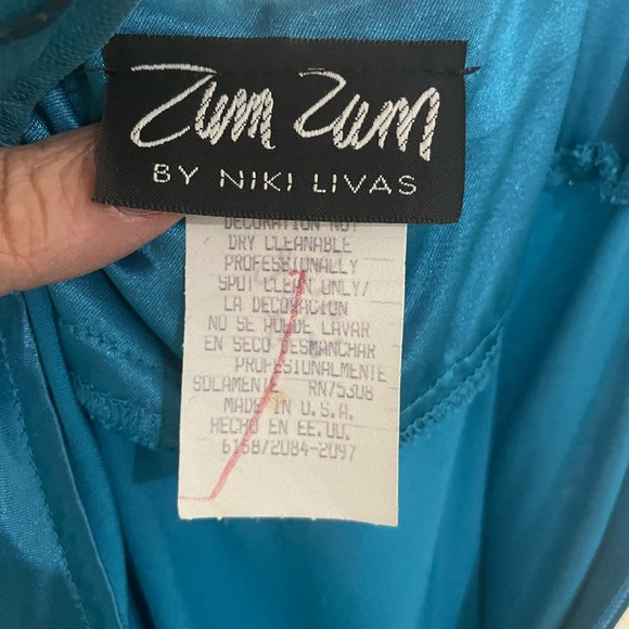 Zum Zum by Niki Livas Teal Dress - Picture 3 of 3